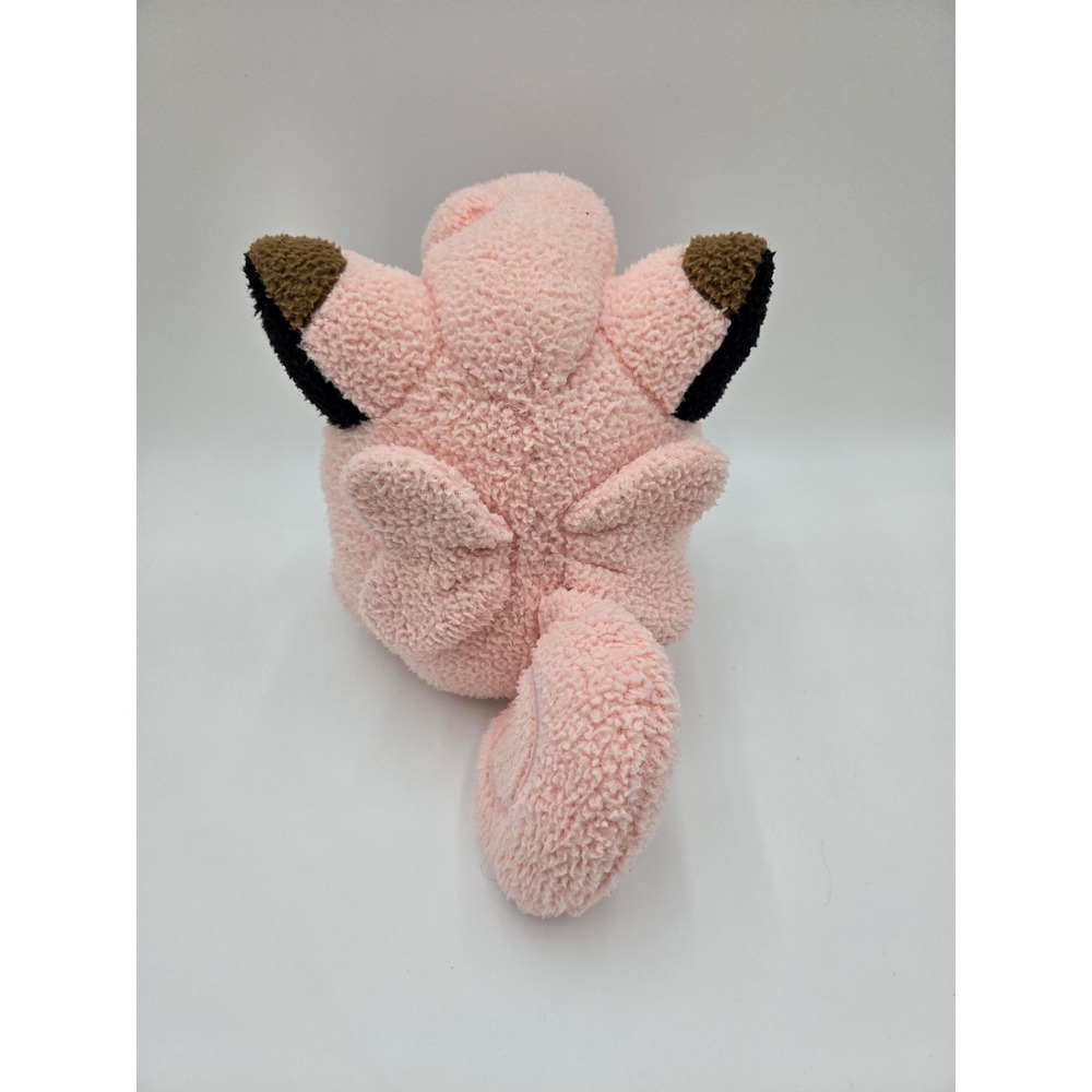 Pokemon Clefairy Plush‎ 3rd Round Textured Sherpa Pink Waving 1997 Vintage - Picture 3 of 7